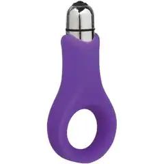  Фиолетовое виброкольцо Embrace Couples ring 