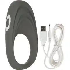  Серое виброкольцо Embrace pleasure rings 