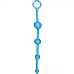  Анальная цепочка FUNKY BUTT BEADS голубого цвета 