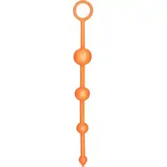  Оранжевая анальная цепочка FUNKY BUTT BEADS 