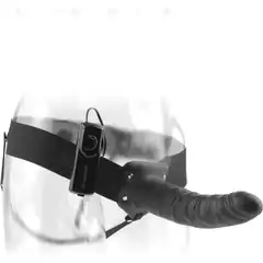  Фаллопротез с вибрацией Vibrating Hollow Strap-On 20,3 см 