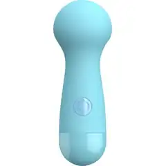  Голубой вибромассажер CARA SMALL WAND BLUE 14 см 