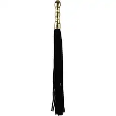  Коричневая плетка Luxury Whip 18k-Silver plated с покрытой серебром рукоятью 