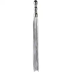  Белая плетка Luxury Whip 18k-Whitegold plated White с покрытой белым золотом рукоятью 