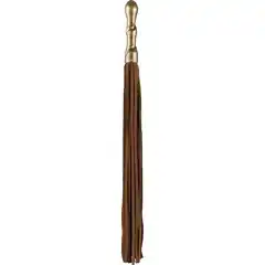  Коричневая плетка Luxury Whip Copper с покрытой медью рукоятью 