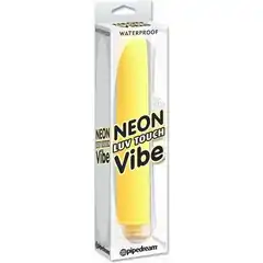  Желтый водонепроницаемый вибратор Neon Luv Touch Vibe 17 см 