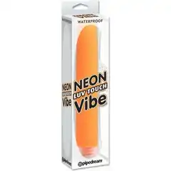  Оранжевый водонепроницаемый вибратор Neon Luv Touch Vibe 19 см 