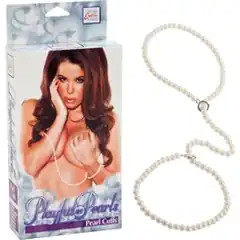  Наручники из бусин под жемчуг PLAYFUL IN PEARLS-PEARL CUFF 