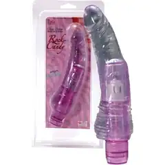  Фиолетовый вибратор-реалистик 15,2 см 