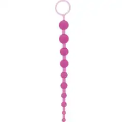  Фиолетовая анальная цепочка ORIENTAL JELLY BUTT BEADS 10.5 PURPLE 26,7 см 