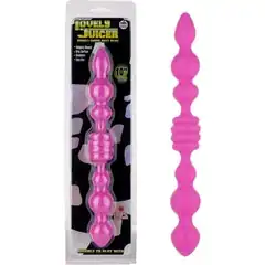  Розовый анальный стимулятор Lovely Juicer Double Ended Butt Plug 25,4 см. 