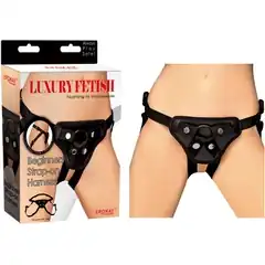  Чёрные трусики для страпона Beginers Strap On Harness 