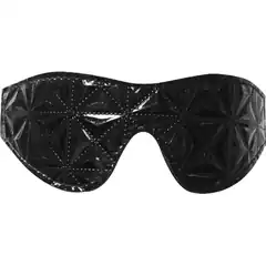 Чёрная маска на глаза с геометрическим узором Pyramid Eye Mask 