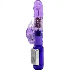  Фиолетовый вибратор-ротатор Passionate Baron 22 см 