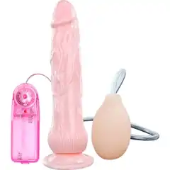  Вибратор с имитацией семяизвержения Eros Fountain 20 см 