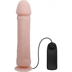  Телесный вибратор с присоской The Big Penis 26 см 