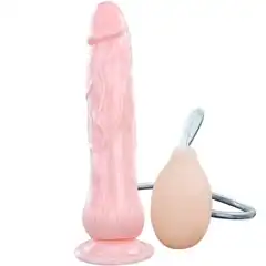  Фаллоимитатор-реалистик с имитацией семяизвержения Eros Fountain 19,5 см 