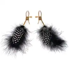  Зажимы на соски с пёрышками Feather Nipple Clamps 