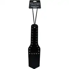  Чёрная шлёпалка с клёпками FANTASY LOVE PADDLE 30 см 