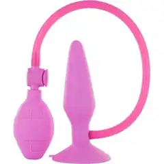  Розовый анальный расширитель LARGE INFLATABLE PLUG 15 см 