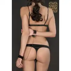  Наручники из стекляных бусин с цепочкой DIVINE ATTACHE MENOTTES 