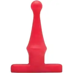  Красная анальная пробка Bum Buddies Tease My Tush, Intermediate Silicone Anal Plug 12 см 