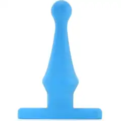  Голубая анальная пробка Bum Buddies Tease My Tush Advanced Silicone Anal Plug 15 см 