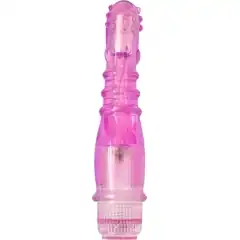  Розовый вибростимулятор Crystal Vibrator-dewdrops 