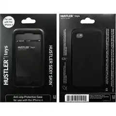  Черный силиконовый чехол HUSTLER для iPhone 4, 4S 