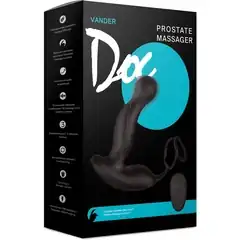 Черный массажер простаты Vander Doc 14 см 