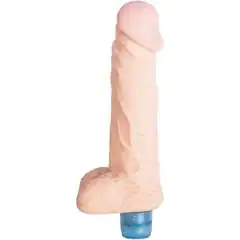  Телесный вибратор Vibro Realistic Cock Dildo 18 см 
