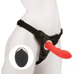  Красный вибрострапон Vander Wireless Silicone Dong 14 см 