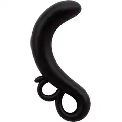  Черный G-стимулятор Two-Finger G-Spot Plug 14 см 