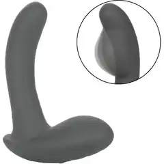  Серый стимулятор простаты Remote Control Inflatable Probe с вибрацией и функцией расширения 11,5 см 