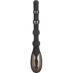  Черный анальный электростимулятор Volt Electro-Beads 23,5 см 