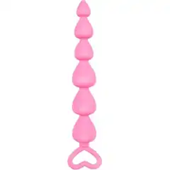  Розовая анальная цепочка Plip Plop 17,5 см 