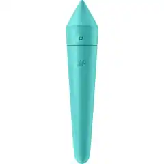  Бирюзовый мини-вибратор Ultra Power Bullet 8 
