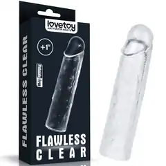  Прозрачная насадка-удлинитель Flawless Clear Penis Sleeve Add 1 15,5 см 