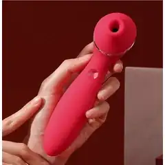  Красный мембранный вибростимулятор клитора Polly Plus 16,8 см 