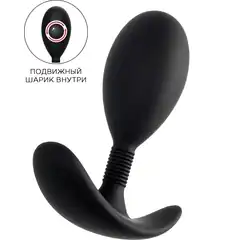  Черная анальная втулка Tord M 10,5 см 