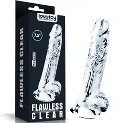  Прозрачный фаллоимитатор Flawless Clear Dildo 7.5 19 см 