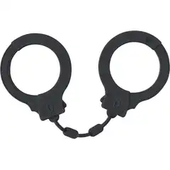  Черные силиконовые наручники Suppression 