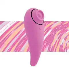  Розовый клиторальный вибромассажер FemmeGasm 