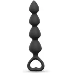  Черная анальная цепочка Big Bang Large 14,8 см 