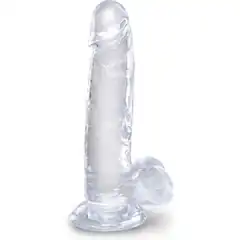 Прозрачный фаллоимитатор 7 Cock with Balls 20,3 см 