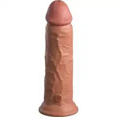  Кофейный фаллоимитатор 8 Silicone Dual Density Cock 22,8 см 