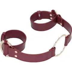  Бордовая фиксация на руки Handcuff With Connector 