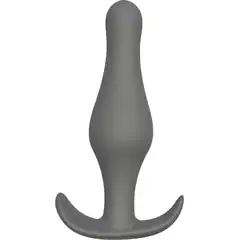  Серая анальная втулка Plug With T-handle 10,3 см 