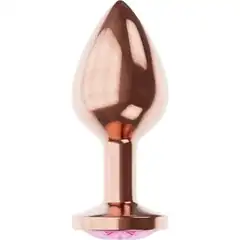  Пробка цвета розового золота с лиловым кристаллом Diamond Quartz Shine S 7,2 см 