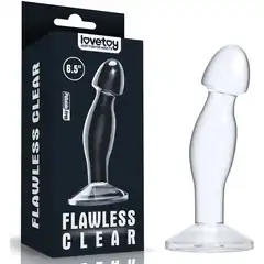  Прозрачная анальная втулка Flawless Clear 16,5 см 